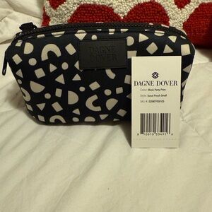 Dagne Dover black party /Black and White Zippered Pouch